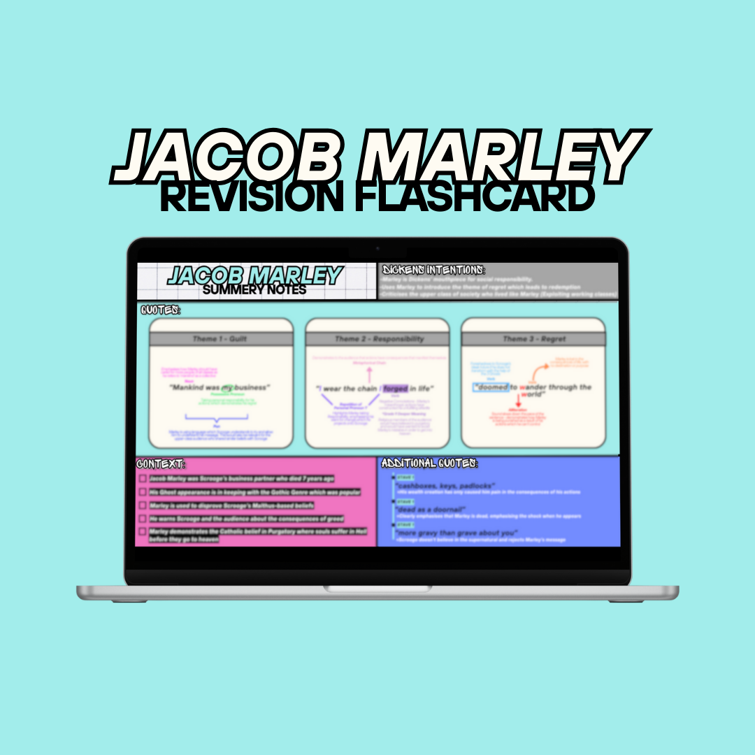 JACOB MARLEY Revision Flashcard