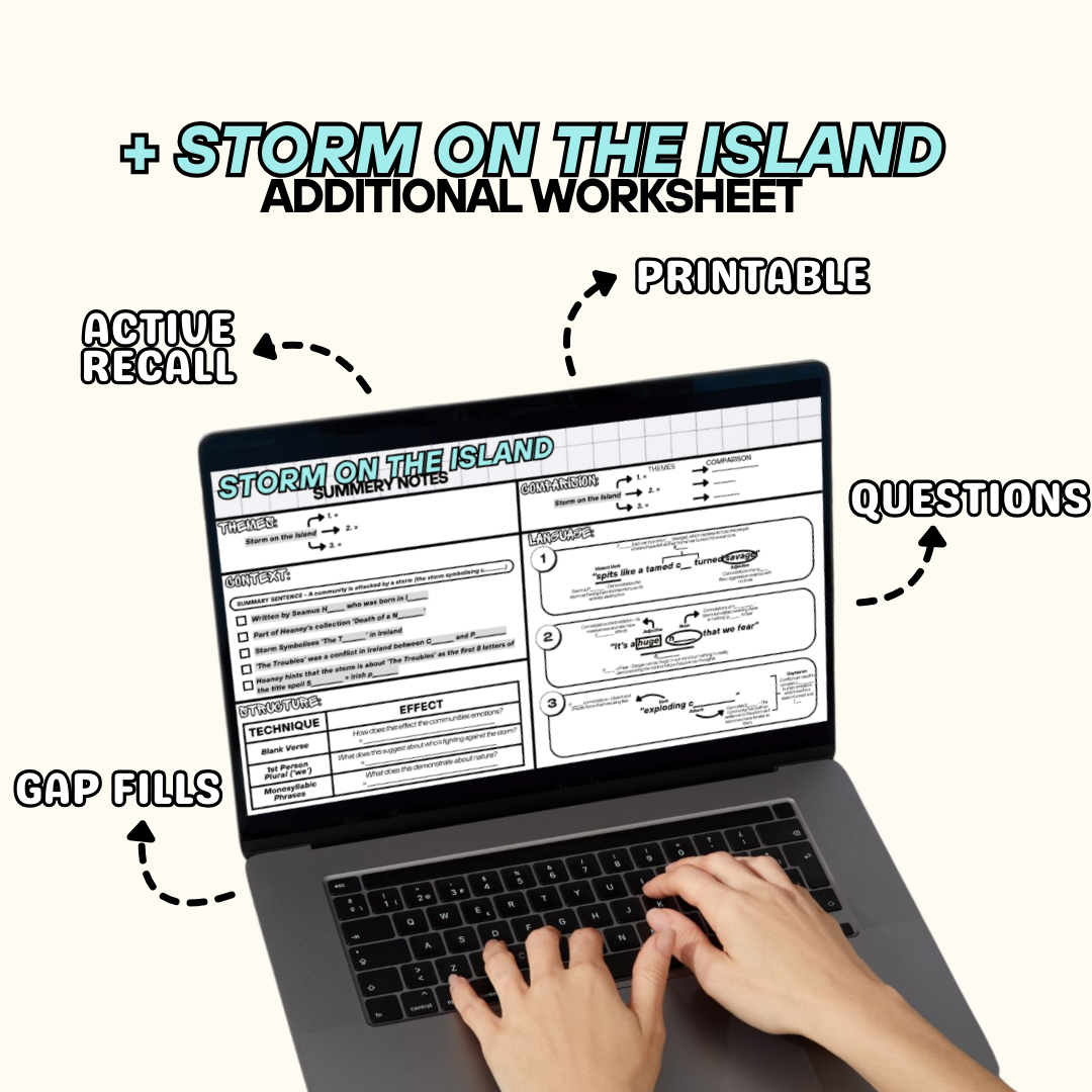 STORM ON THE ISLAND Revision Flashcard