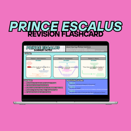 PRINCE ESCALUS Revision Flashcard