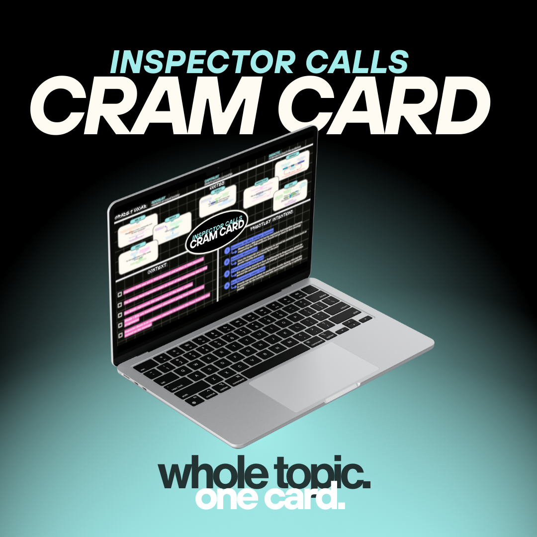 Inspector Calls CRAM CARD