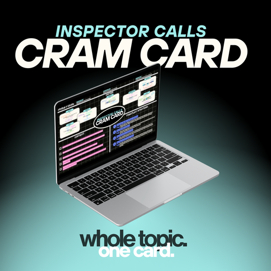 Inspector Calls CRAM CARD