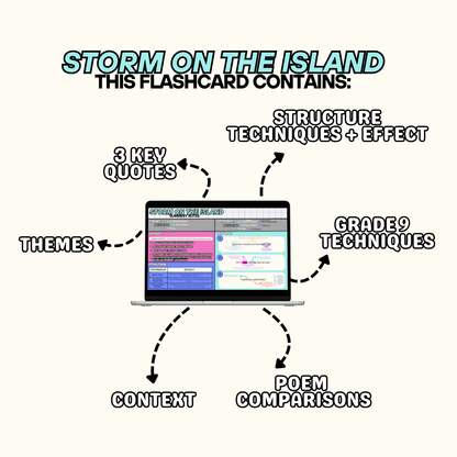 STORM ON THE ISLAND Revision Flashcard