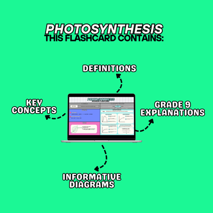PHOTOSYNTHESIS Revision Flashcard (Combined Paper 1)