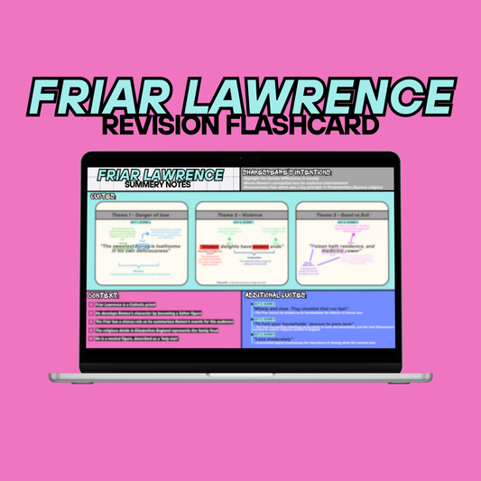 FRIAR LAWRENCE Revision Flashcard