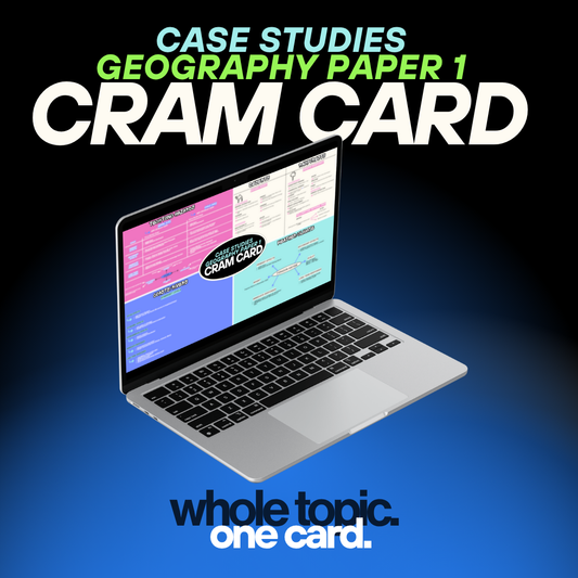 Geography Paper 1 Case Studies CRAM CARD