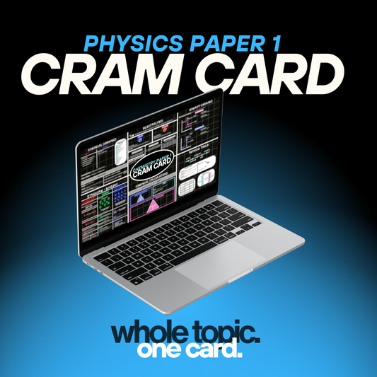 Physics Paper 1 CRAM CARD (Combined)